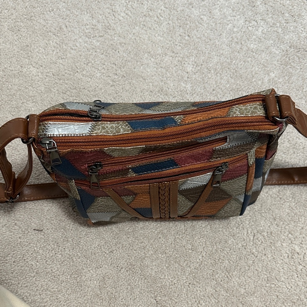 Patchwork Crossbody Bag - Multicolor - image 3